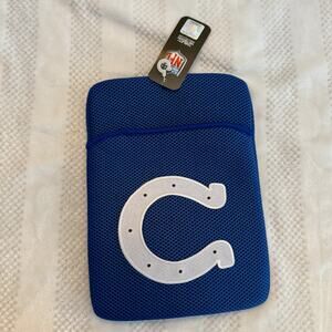 nwt new nfl indianapolis colts supply/media tablet pouch sleeve